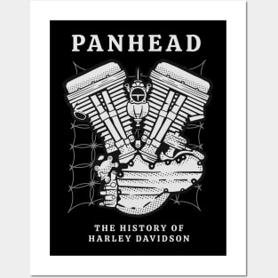 panhead american engine Posters and Art